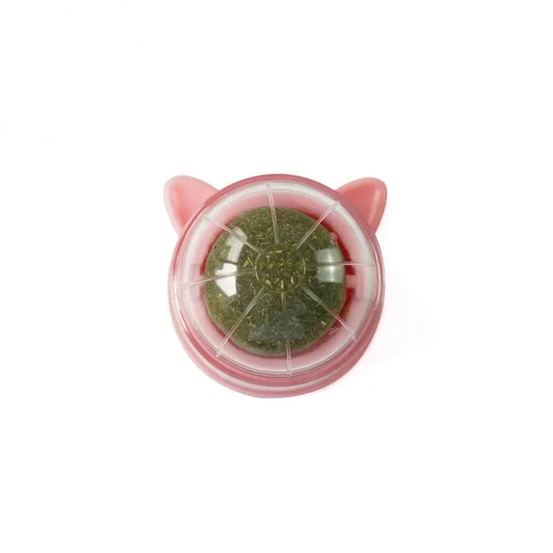 1 Pc Natural Catnip Cat Wall Stick-on Ball Toy Treats Healthy Natural Removes Hair Balls To Promote Digestion Cat Grass Snack
