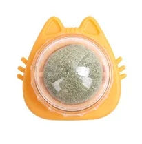 1 Pc Natural Catnip Cat Wall Stick-on Ball Toy Treats Healthy Natural Removes Hair Balls To Promote Digestion Cat Grass Snack