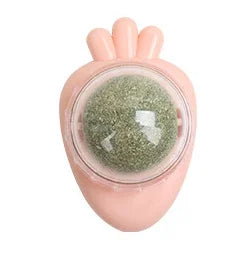 1 Pc Natural Catnip Cat Wall Stick-on Ball Toy Treats Healthy Natural Removes Hair Balls To Promote Digestion Cat Grass Snack