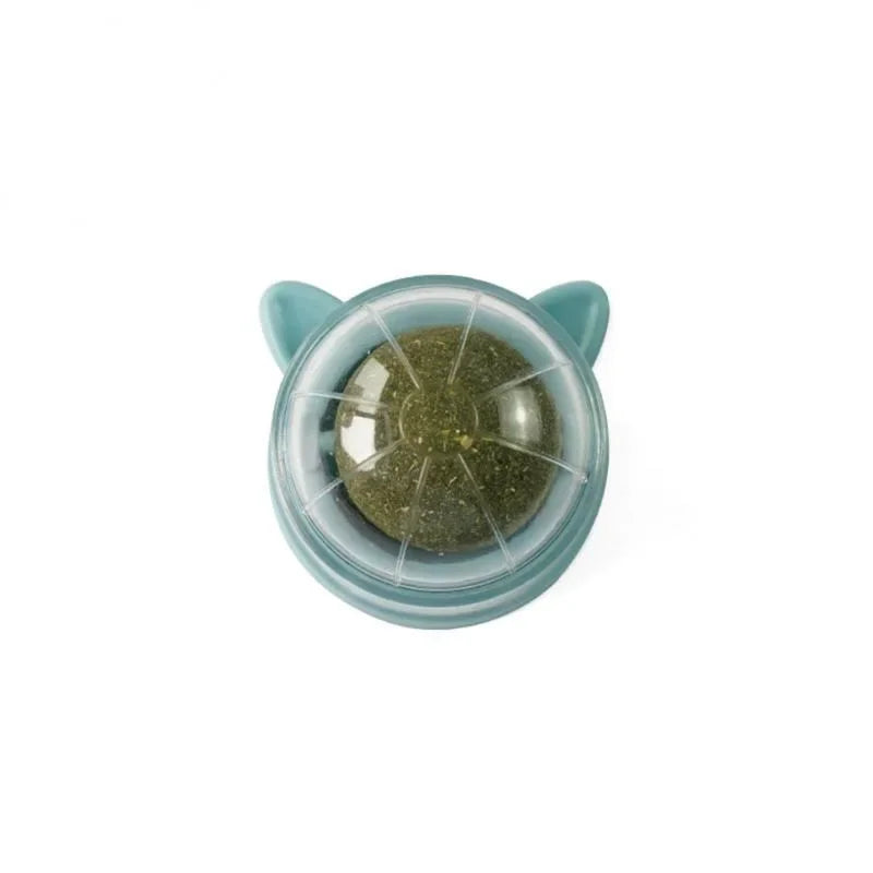 1 Pc Natural Catnip Cat Wall Stick-on Ball Toy Treats Healthy Natural Removes Hair Balls To Promote Digestion Cat Grass Snack