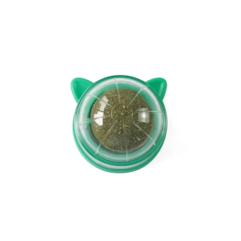 1 Pc Natural Catnip Cat Wall Stick-on Ball Toy Treats Healthy Natural Removes Hair Balls To Promote Digestion Cat Grass Snack