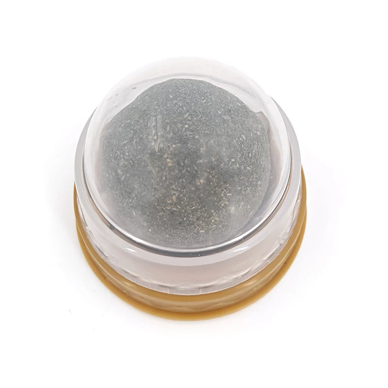 1 Pc Natural Catnip Cat Wall Stick-on Ball Toy Treats Healthy Natural Removes Hair Balls To Promote Digestion Cat Grass Snack