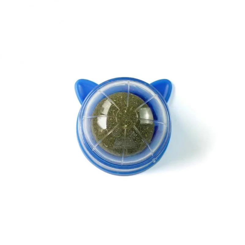 1 Pc Natural Catnip Cat Wall Stick-on Ball Toy Treats Healthy Natural Removes Hair Balls To Promote Digestion Cat Grass Snack