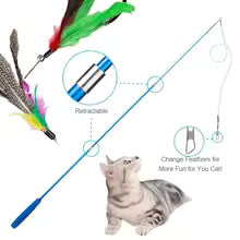 FelineFeather Frenzy 8-Pack Replacement Toy Heads